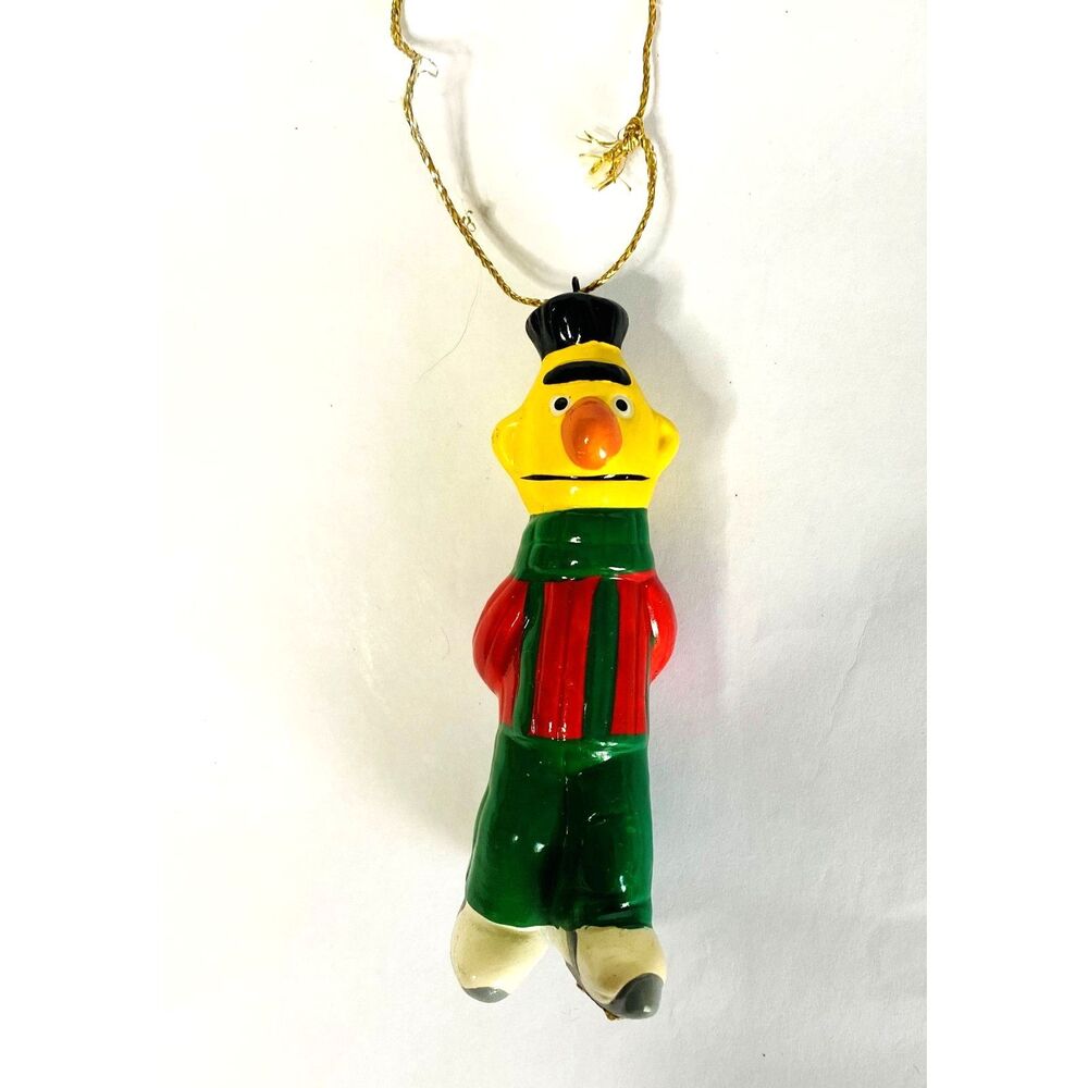 Vintage Sesame Street Bert Christmas Ornament Hand-Painted